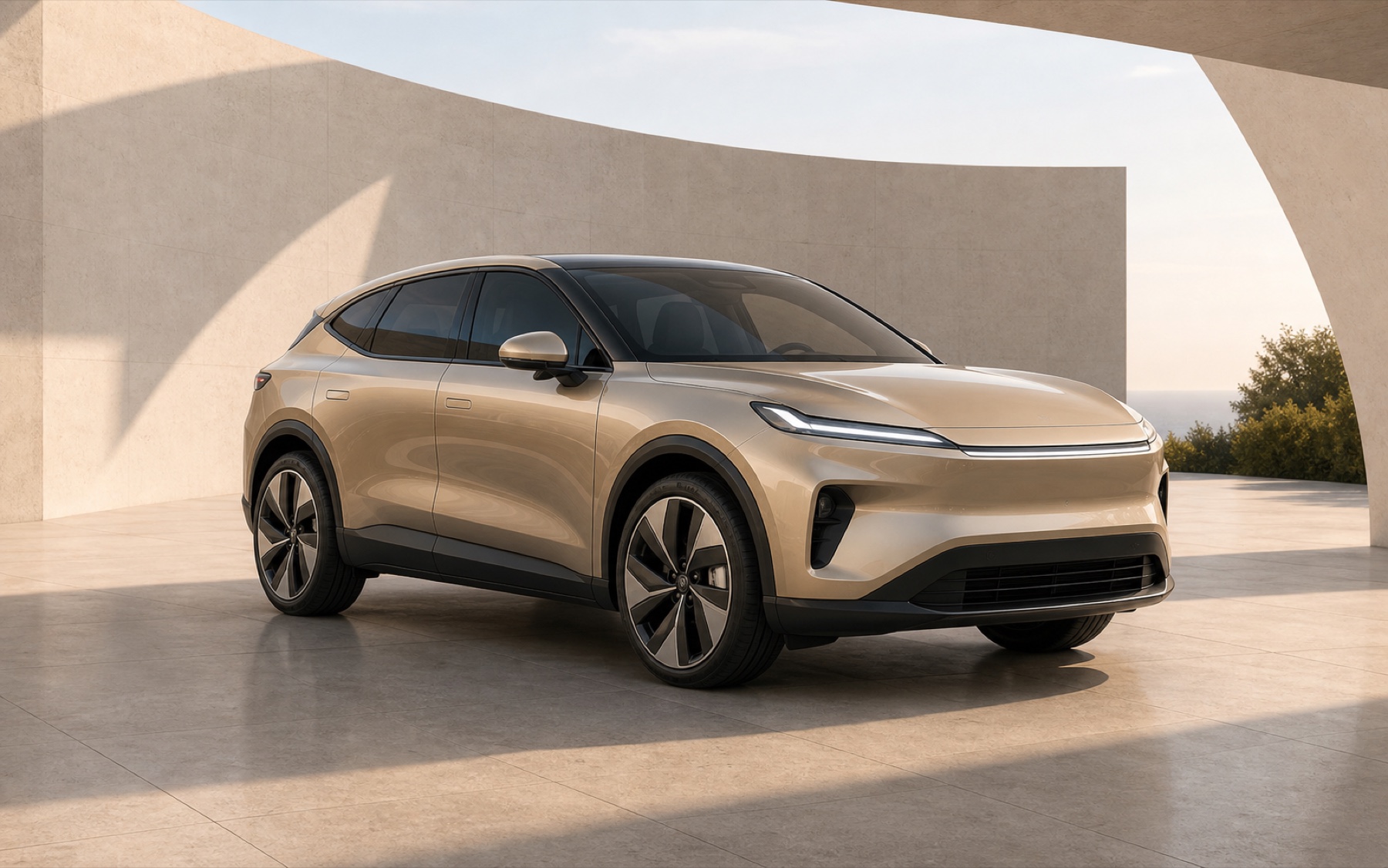 Champagne electric crossover
